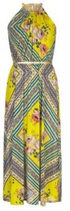 scarf print tall maxi dress
