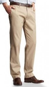 gap tailored tall khakis
