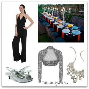 garden party long jumpsuit evening