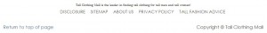 footer menu