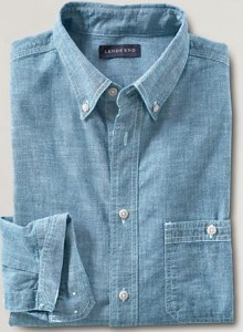 light colored mens tall chambray shirt