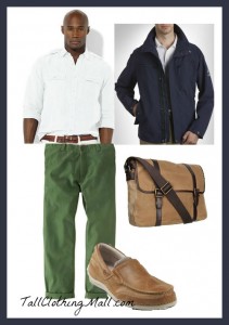 mens tall green chinos