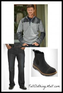 big and tall fleece sweater