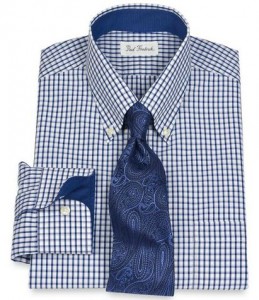 blue check tall shirt