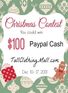 tall clothing mall christmas contest