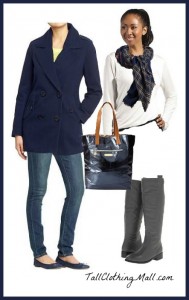 winter blue tall outfit womens