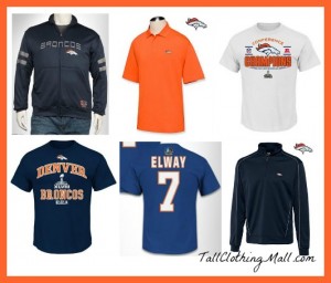denver broncos big and tall clothing