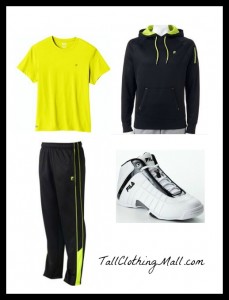 fila big and tall clothing