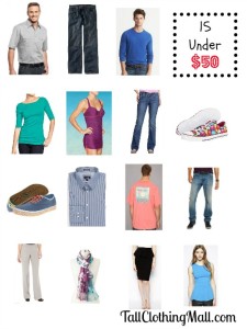 15 tall clothing items on sale