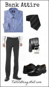 bank attire for tall and thin man interview outfit