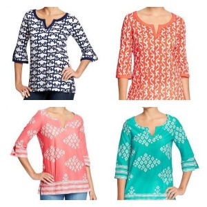 printed long tunic