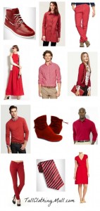 red tall clothes for Valentine's Day