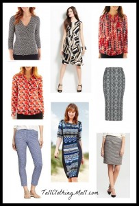 womens tall geometric prints