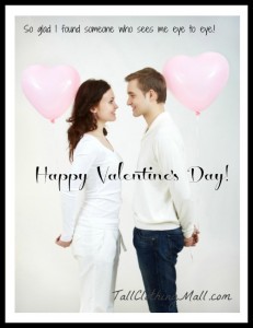 tall people valentine's day card