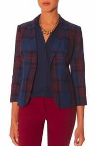 tall plaid blazer on sale