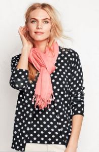 tall polka dot sweater on sale
