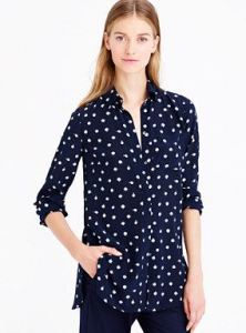 tall polka dot blouse on sale