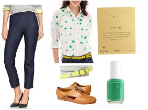 women's tall outfit with green