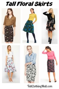 tall floral skirts for fall