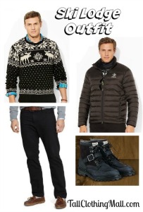 big and tall ski lodge outfit