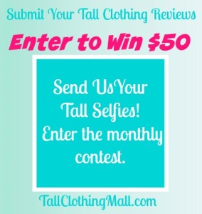 tall clothing reviews contest