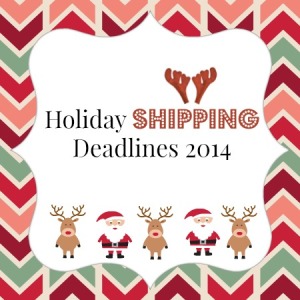 online holiday shipping deadlines 20