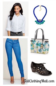 blue tall skinny jeans