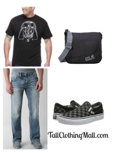 big and tall darth vadar t-shirt