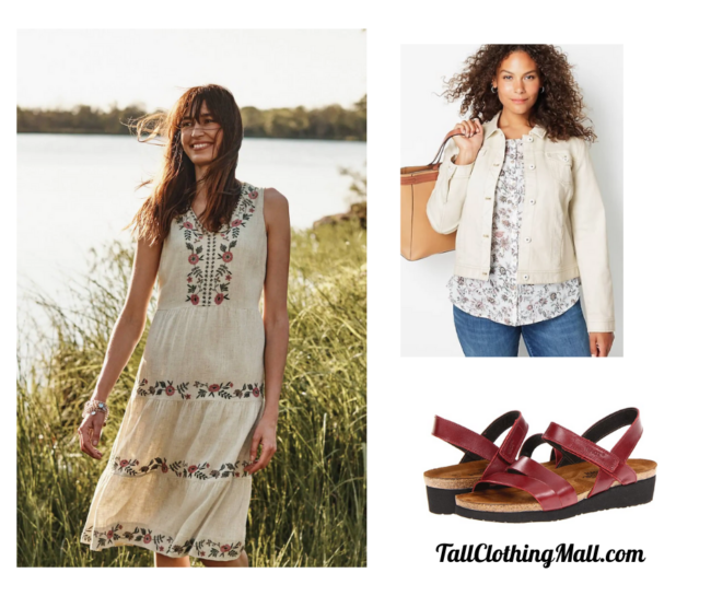 tall embroidered dress