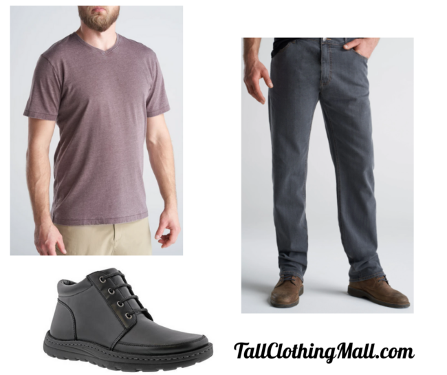 basic men's tall outfit