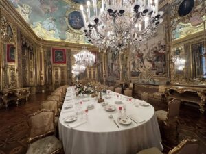 La Venaria Reale dining room
